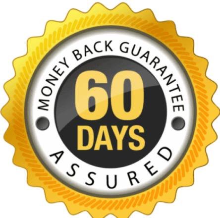 60 day money back guarantee badge for customer satisfaction